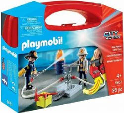 *22 PLAYMOBIL - MALETTE POMPIERS #5651